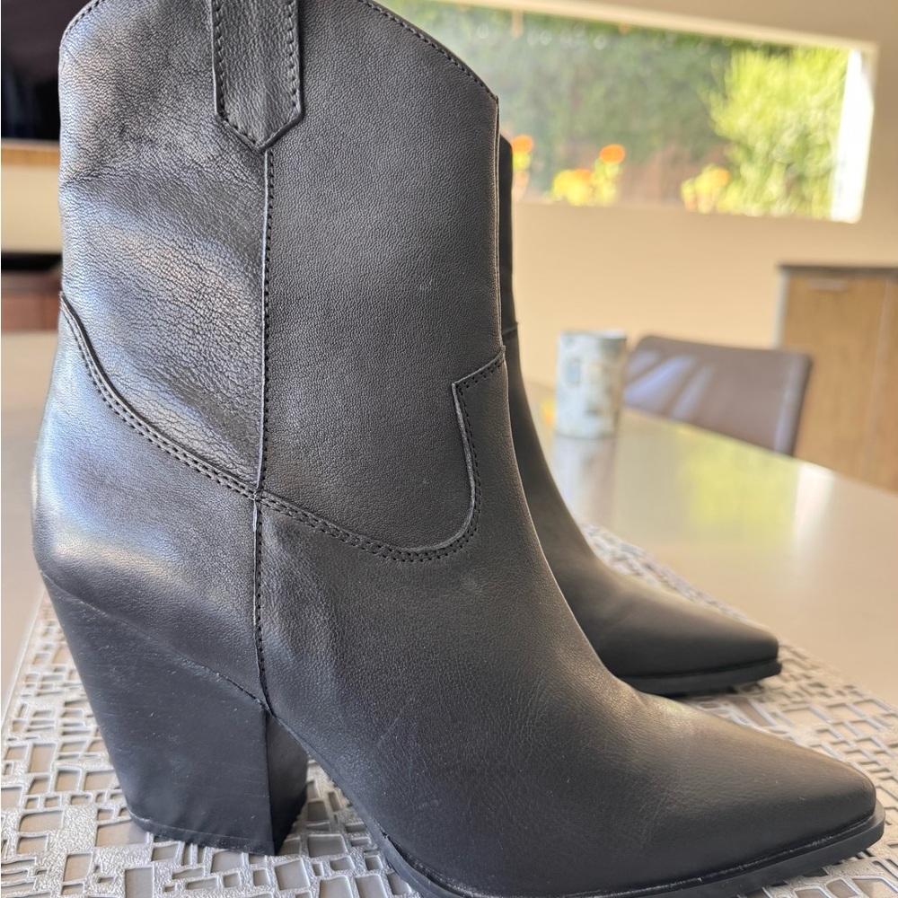 Rebels Black Ankle Booties